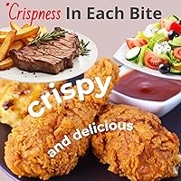 Vista 4 de NutriChef Freidora de aire - 1000w, capacidad de 2 cuartos de galón, freidora personal de aire, ahorra espacio en la encimera, cocina sin aceite