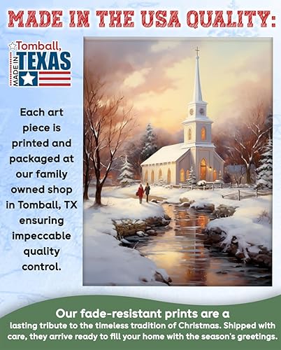 Miniatura 3 de Un paseo de Nochebuena, decoraciones navideñas y alegría, arte de pared, decoración de regalo caprichosa para vacaciones de invierno, decoraciones