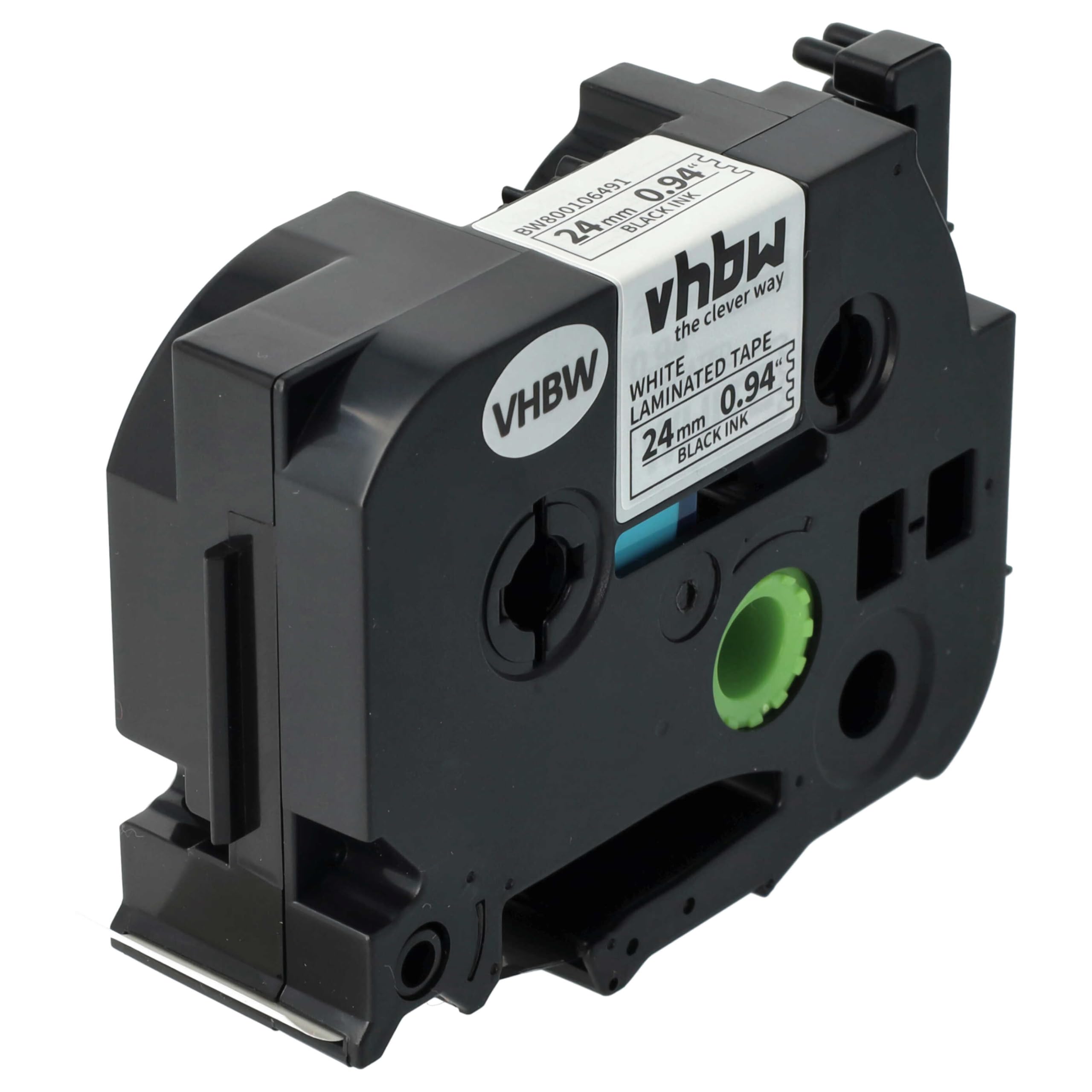 vhbw 10 x taśmy kompatybilne z drukarką etykiet Brother P-Touch RL 700 S, PT-P950W 8m x 24 mm, czarno-białe