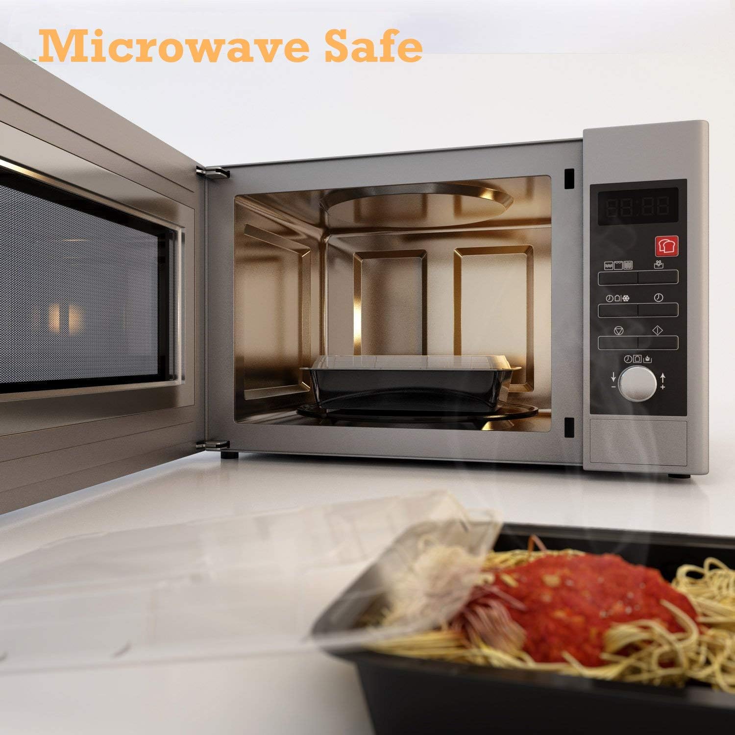 HENSHOW 1 Compartiment Boite Repas Lot de 20Pcs, 1000L Prime Réutilisable Sans BPA Boite à Lunch Micro Onde, Congélateur et Lave-vaisselle Sûr