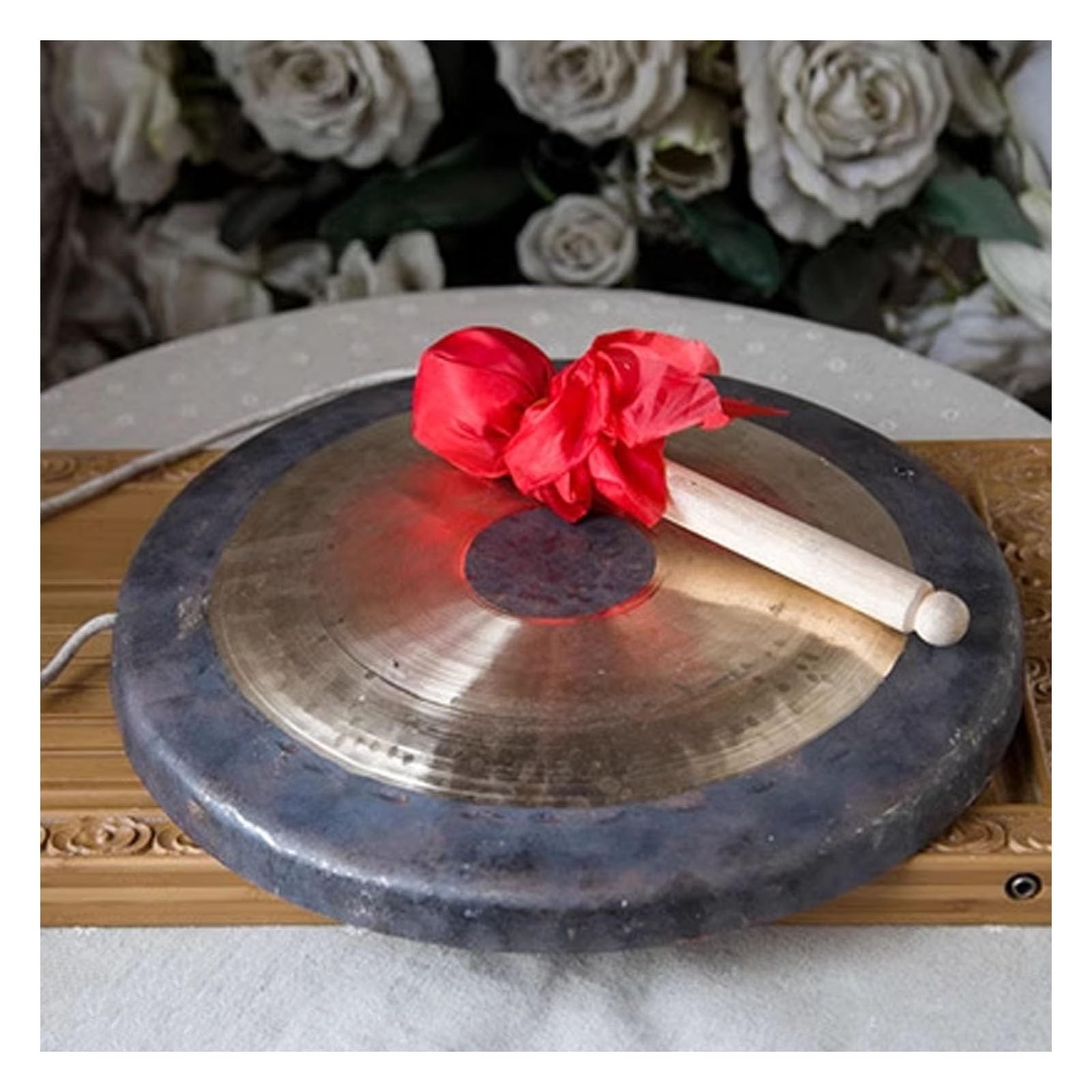 Batería de Feng Shui Gong, instrumento de percusión tradicional con batidor de madera para grupos de canción y danza y orquesta sinfónica