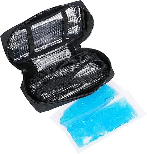 Miniatura 7 de YOUSHARES Estuche de viaje de enfriamiento de insulina, organizador portátil de suministros para diabéticos, bolsa enfriadora para bolígrafo de