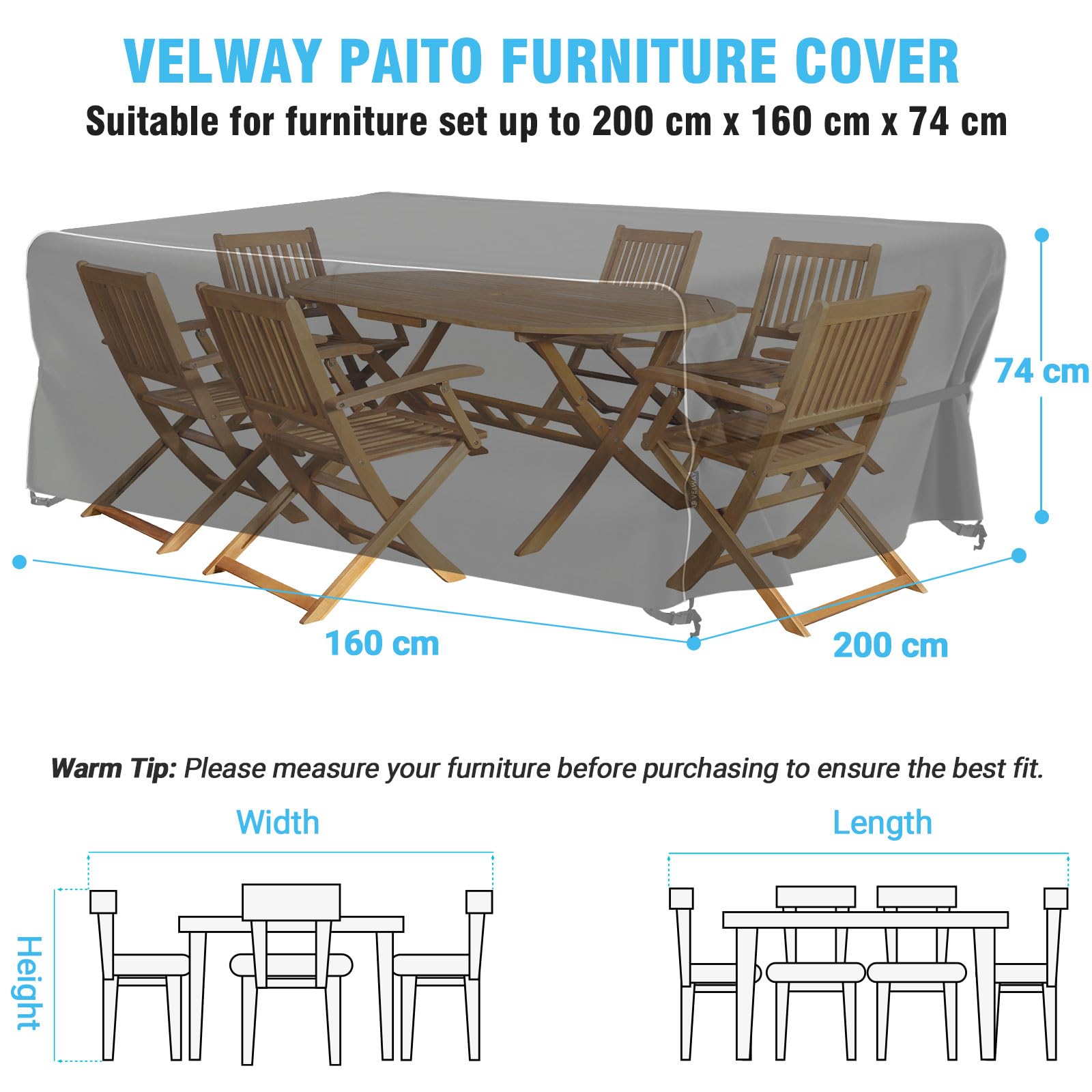 Velway Garden Furniture Covers Waterproof - Image 2