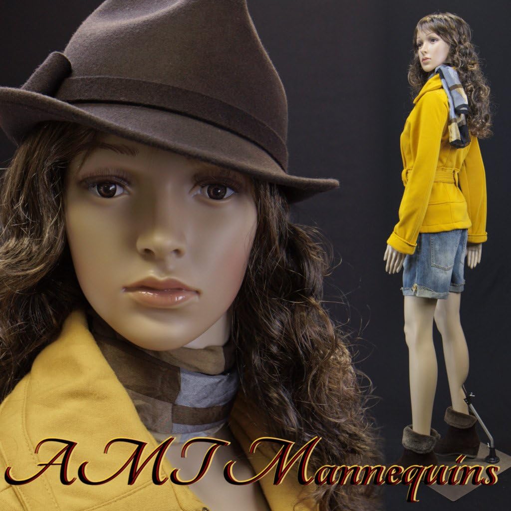 Mannequin with 2 Wigs Free Metal Plate SF 5