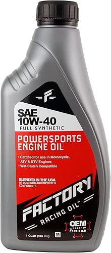Miniatura 2 de Factory Racing Parts Kit de cambio de aceite compatible con Suzuki Quadsport Z-400  Incluye 3 cuartos de galón de aceite sintético completo SAE