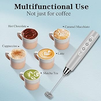 Amazon.com: BSRGMS Milk Frother Handheld for Coffee, Electric