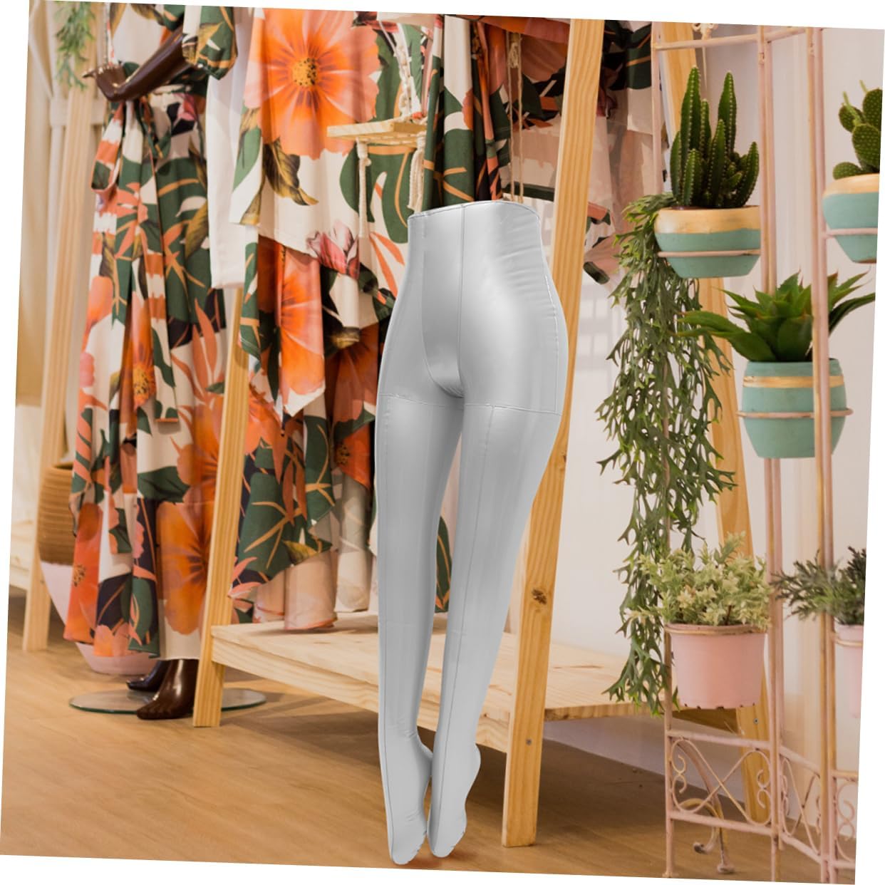 Tofficu Stable Mannequin Model Stand for Pants Display Durable Lower Body Clothing Form for Fashion Show Easy to Inflate for Home and Store Use