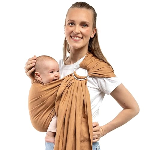 Boba Ring Sling - Portabebés para recién nacidos a niños pequeños, ligero y transpirable, eslinga transportadora saludable para la cadera,