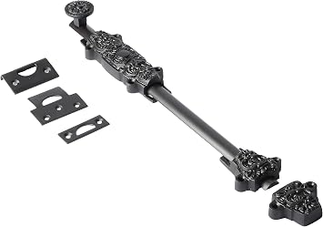 A29 Slide Bolts, Solid Brass, Oil Rubbed Bronze, 12 X 1 1/4 in | Heavy Duty Slide Latch, Barrel Bolt Security, Mounting Screws Included, Smooth Operation