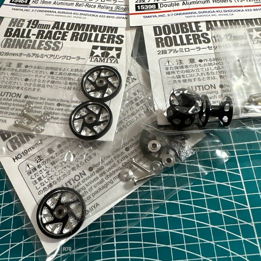 ミニ四駆マシニングローラー黒11