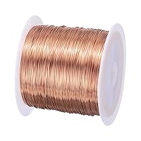 Vista 45 de MECCANIXITY - Alambre magnético de calibre 46 AWG - 0.04mm Hilo de cobre esmaltado - Bobina de alambre magnético de 14669 pies (4471m) - 50g Grado F