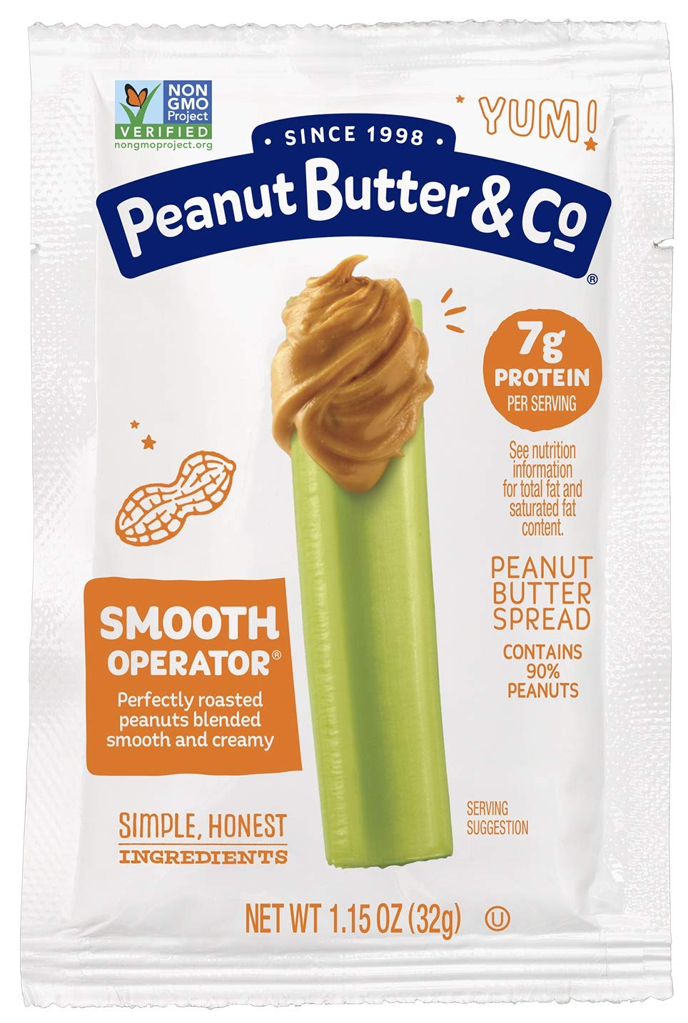 Peanut Butter and Co Smooth Operator Crema de Maní 1.15 oz Pack de 200