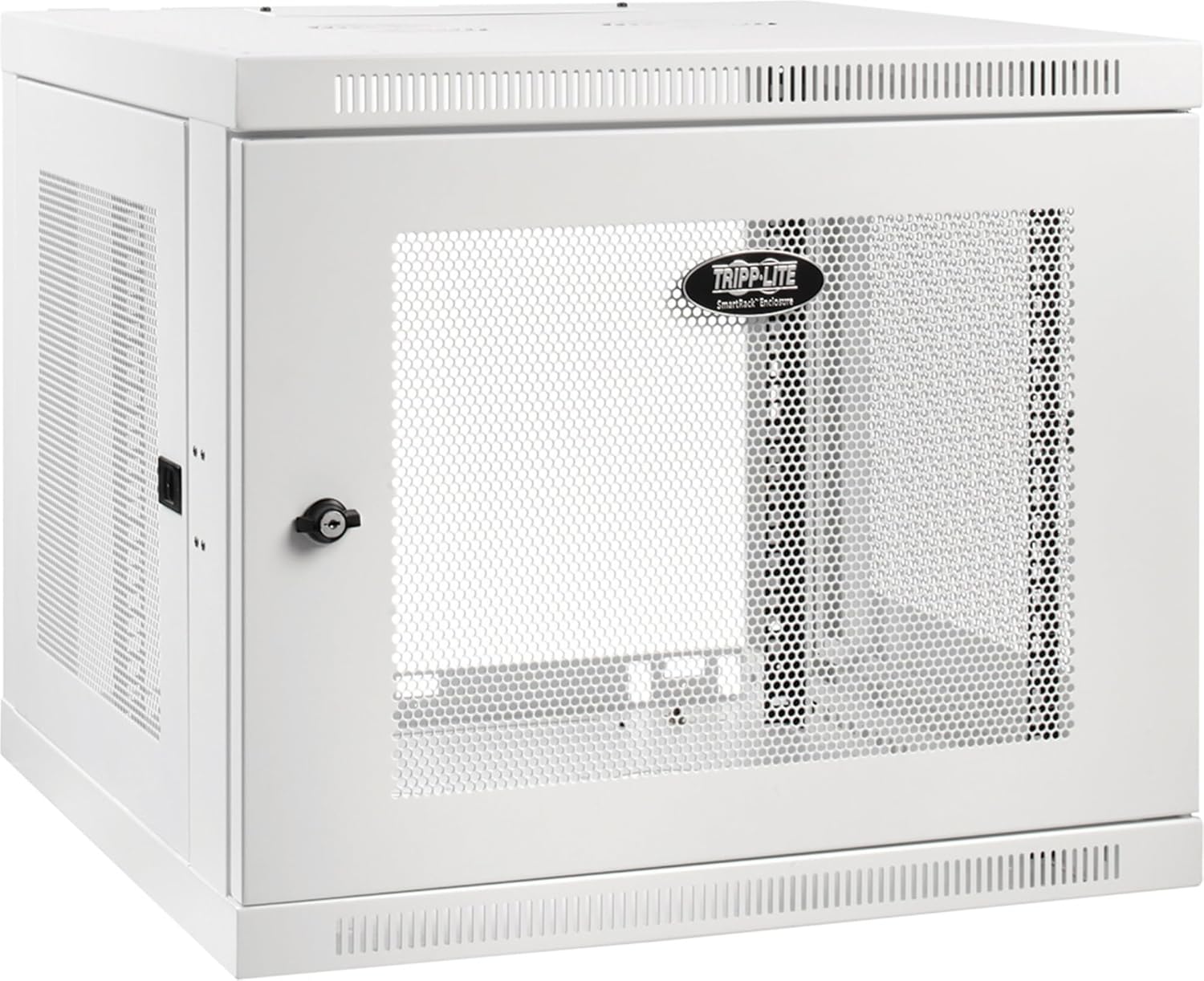 Tripp Lite 9U Low-Profile Switch-Depth-Plus Wall-Mount Rack Enclosure Cabinet, White (SRW9UDPW)