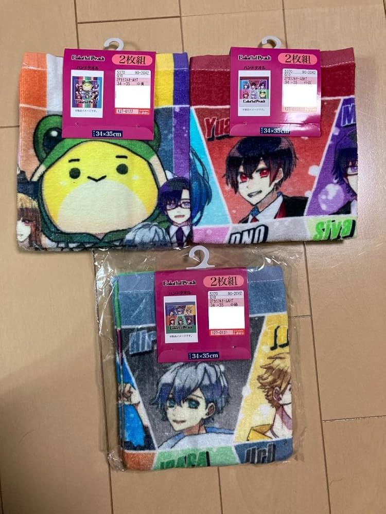 未使用品 カラフルピーチ タオル マフラータオル 7点セットコラボ 初期クッズ 未使用品 カラフルピーチ タオル マフラータオル 7点セット