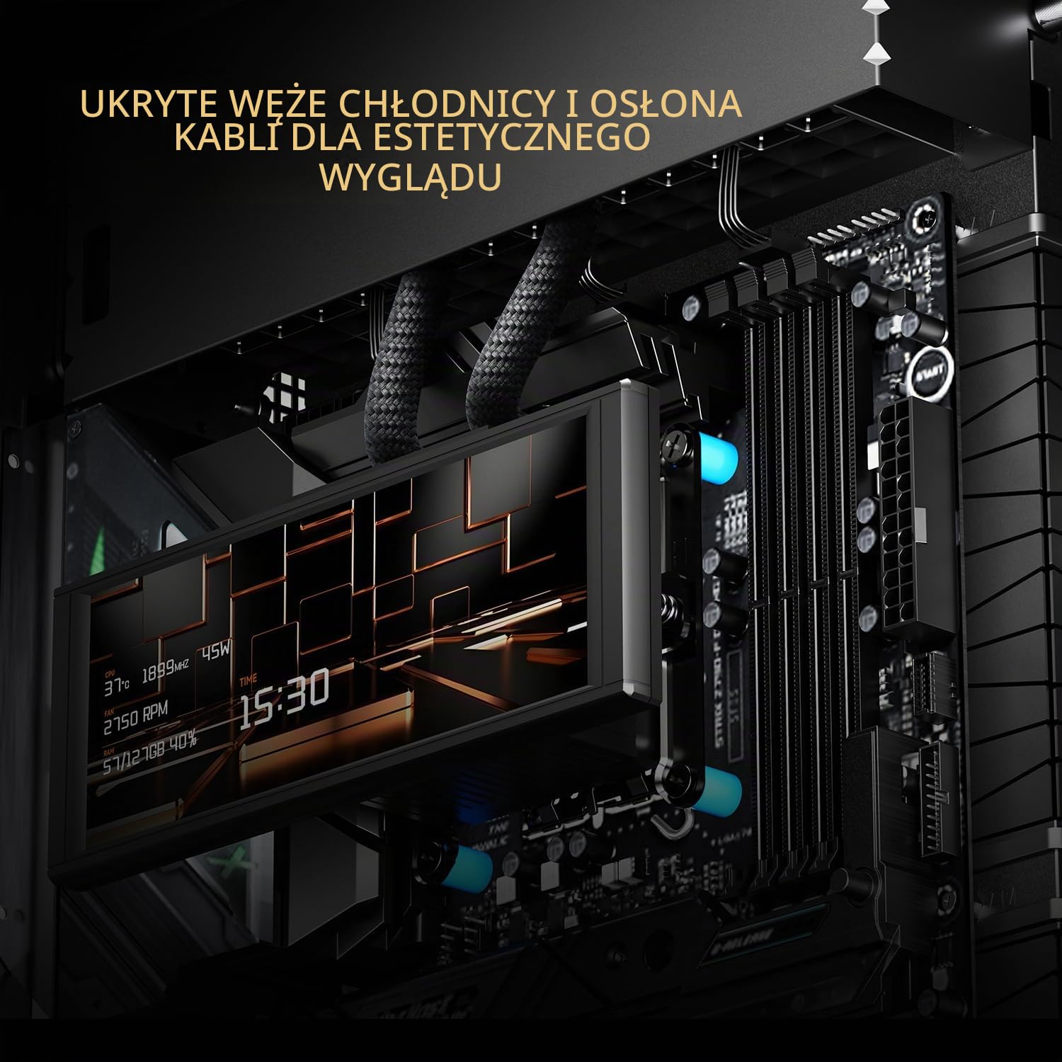 Obudowa ATX TR A70 Vision V2, 3-stronne szkło bez uchwytu