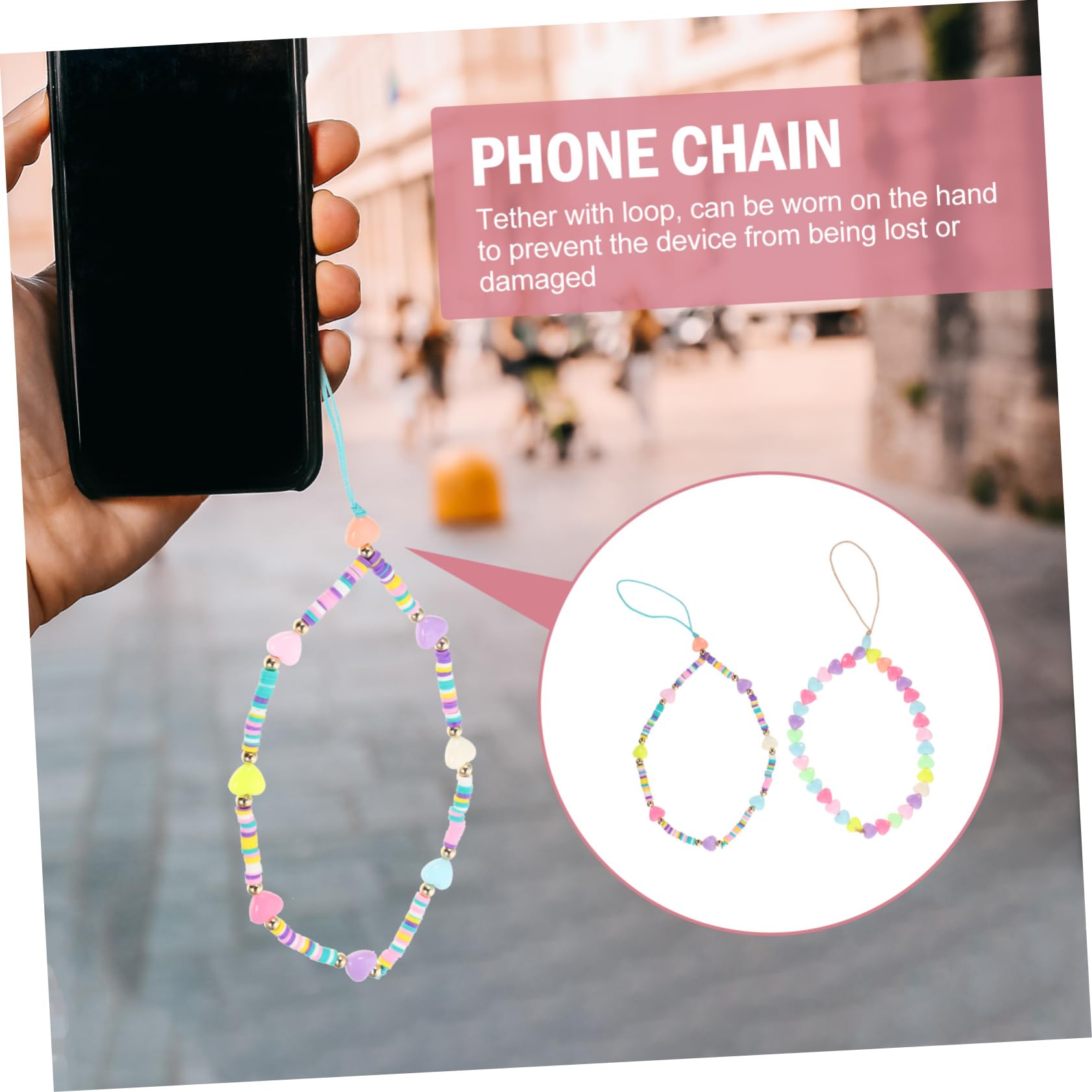 Gatuida 4 Piezas Cadena De Teléfono Móvil Cordón De Muñeca Para Llaves Encanto Del Teléfono Cordón De Llave Colgante De Teléfono Correa Colgante De Teléfono De Teléfono Con