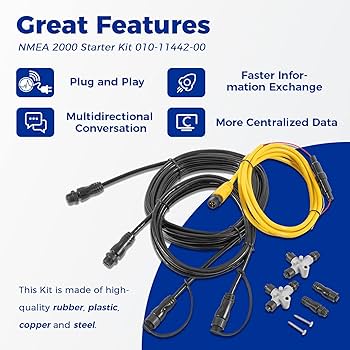 Replace for Garmin 010-11442-00 Cable Kit Nmea 2000 Starter