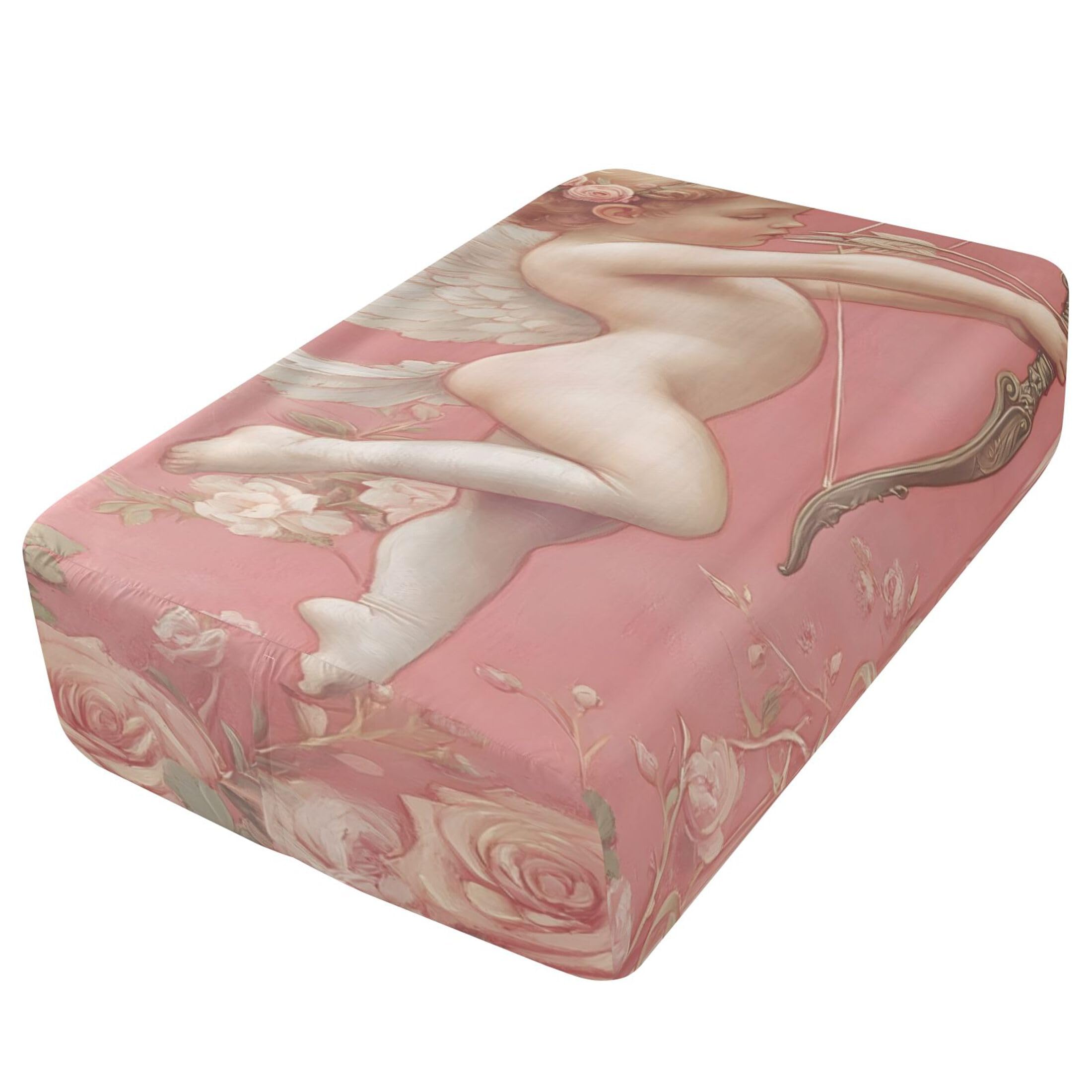 Cupido - Sábana bajera ajustable individual para colchón de aire, bolsillo extra profundo de 24 pulgadas, funda suave y transpirable con apertura de válvula de cremallera para cama de aire
