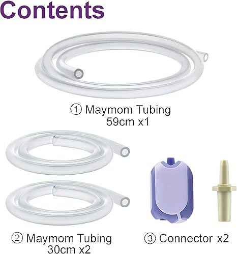 Miniatura 7 de Maymom Tubo compatible con el extractor de leche Lansinoh no las piezas originales de la bomba de leche Lansinoh reemplaza la tubería Lansinoh