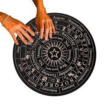 ペンデュラム  ダウジング　占い　ボード マット Amazon | 木製 ダウジング ボード ペンデュラムシート