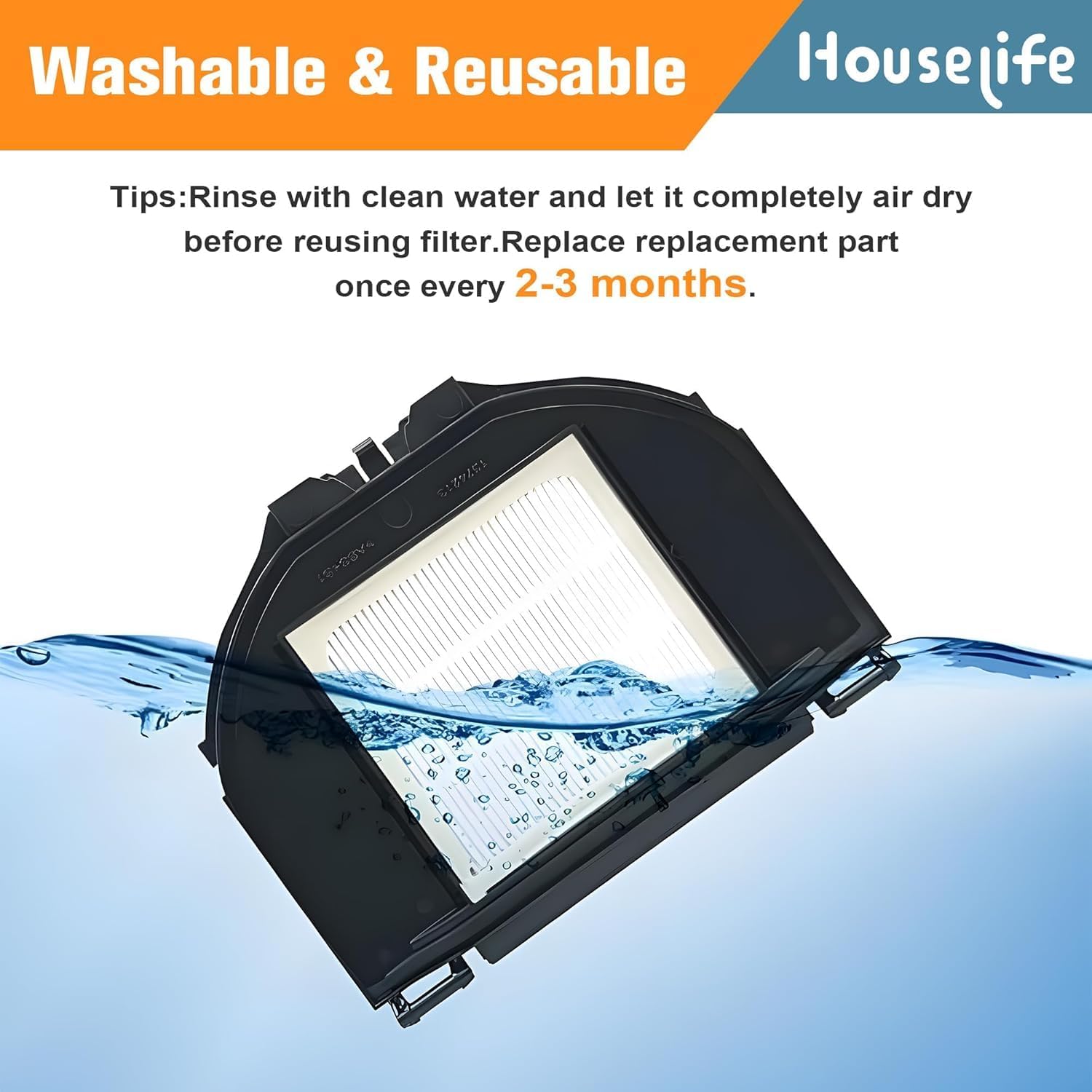 Replacement Parts Kit Compatible with Shark AV2310AE RV2310AE Matrix Robot Vacuum(Not for RV2300/RV2310), 1 Main Brush Roller, 6 Side Brushes, 2 Dustbin Filters, 2 Foam Filters and 1 Cleaning Tool
