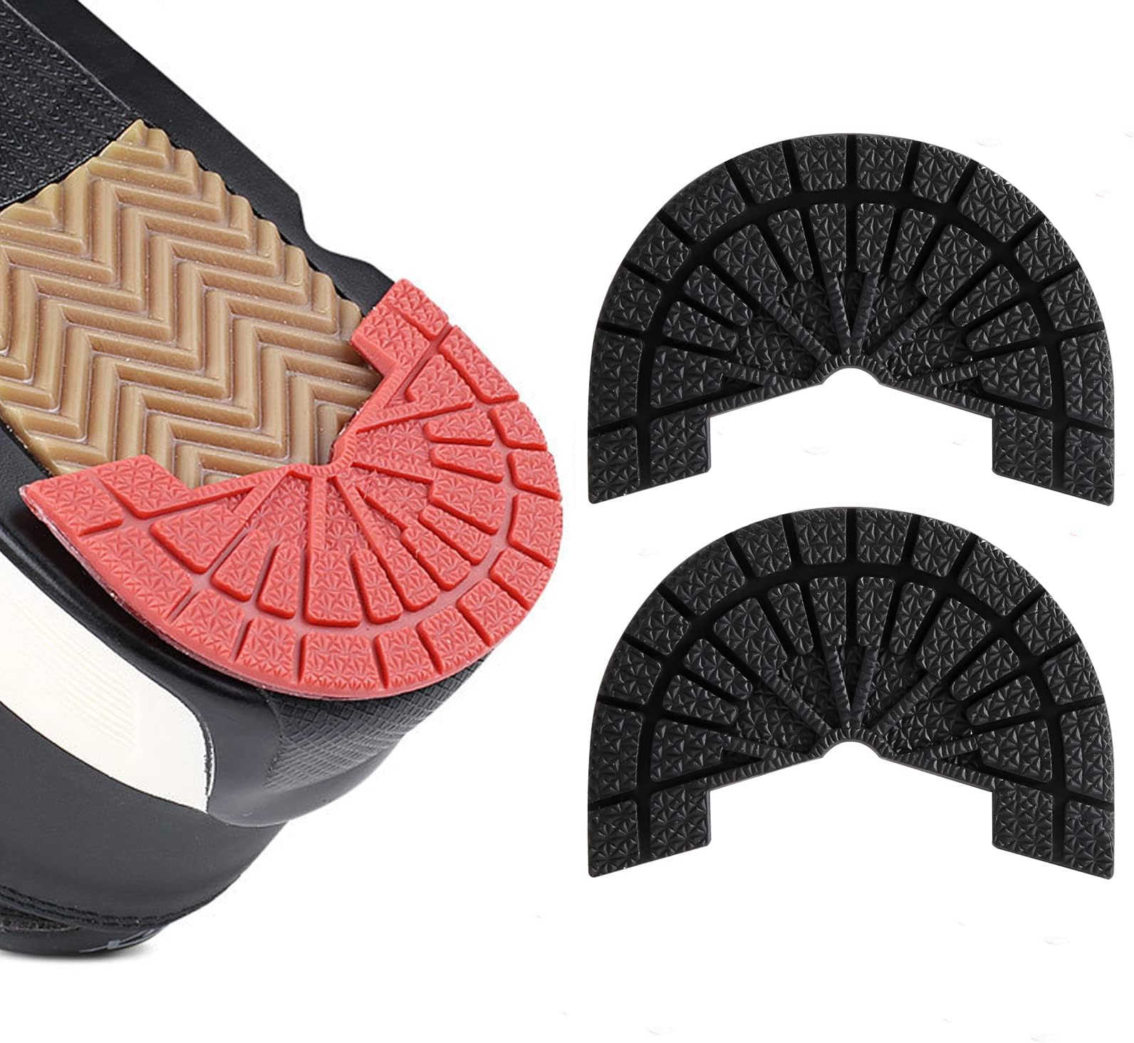 MiiooanMiiooan 2 Pairs of Sole Protectors, Sneaker Sole Protectors, Self-Adhesive Sole Pads, Sole Protection, Cushion, Sole Protectors