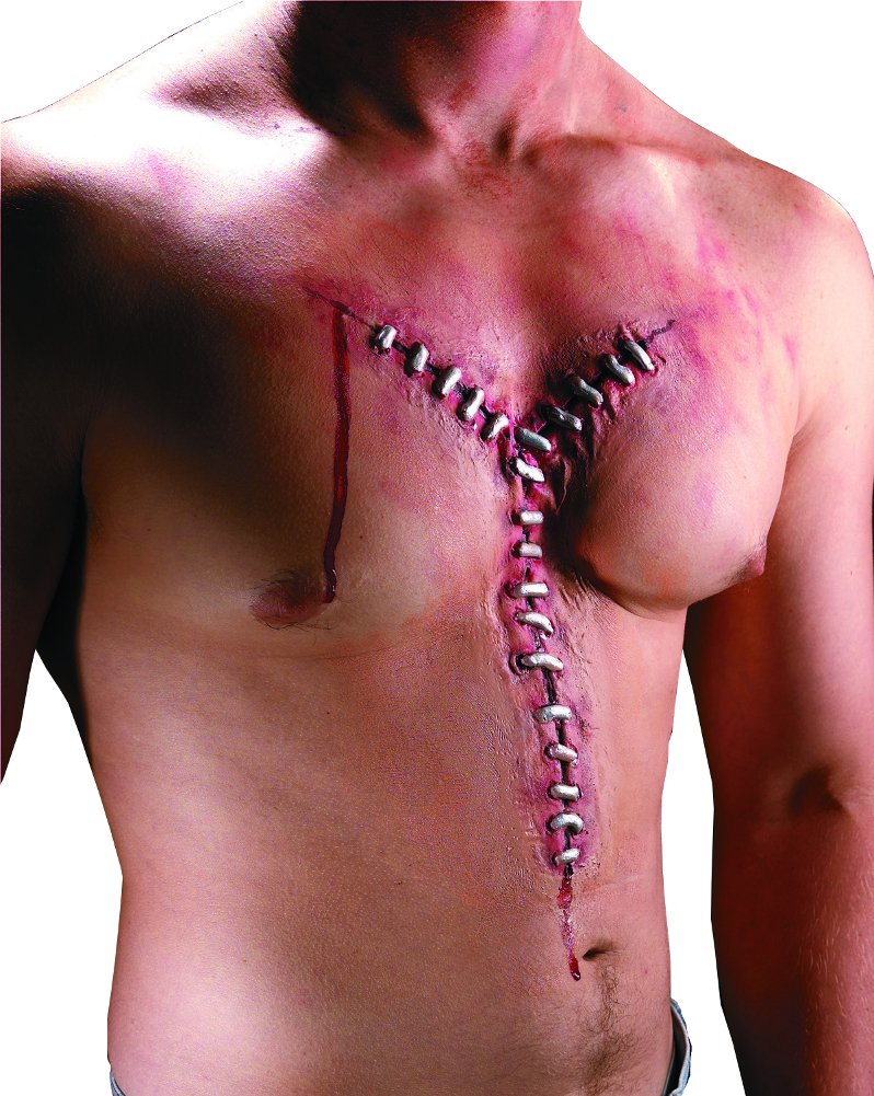 Rubie's Unisex-Adult's Reel F/X Postmortem Pre-Painted Latex Appliance, Multi, One Size