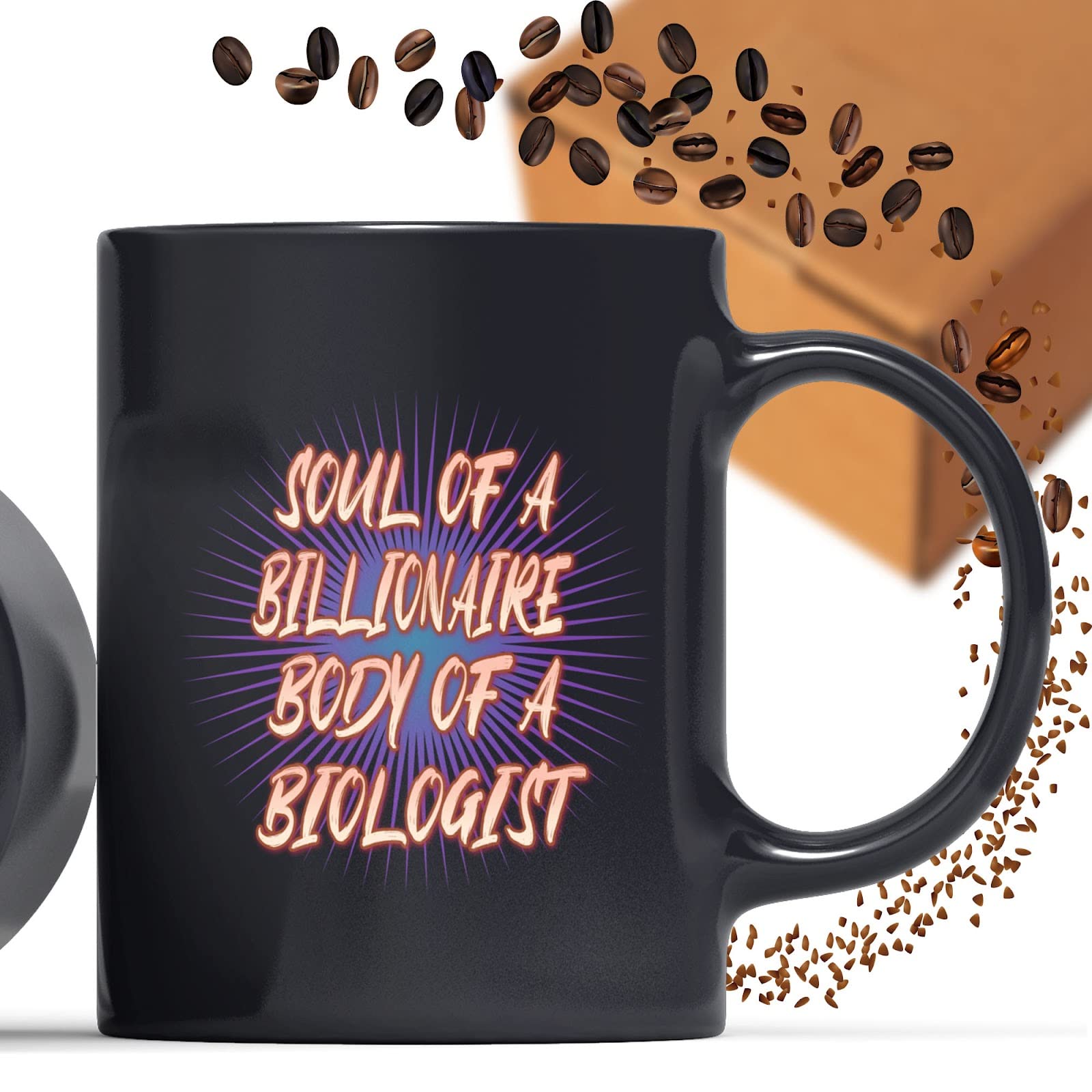 Coffee Mug Biologist - Of a Billionaire, Body Of Biologist Funny Cups Gifts for , Family, Coworker, Father, Mother on Holidays, Year, Birthday Cup 808338