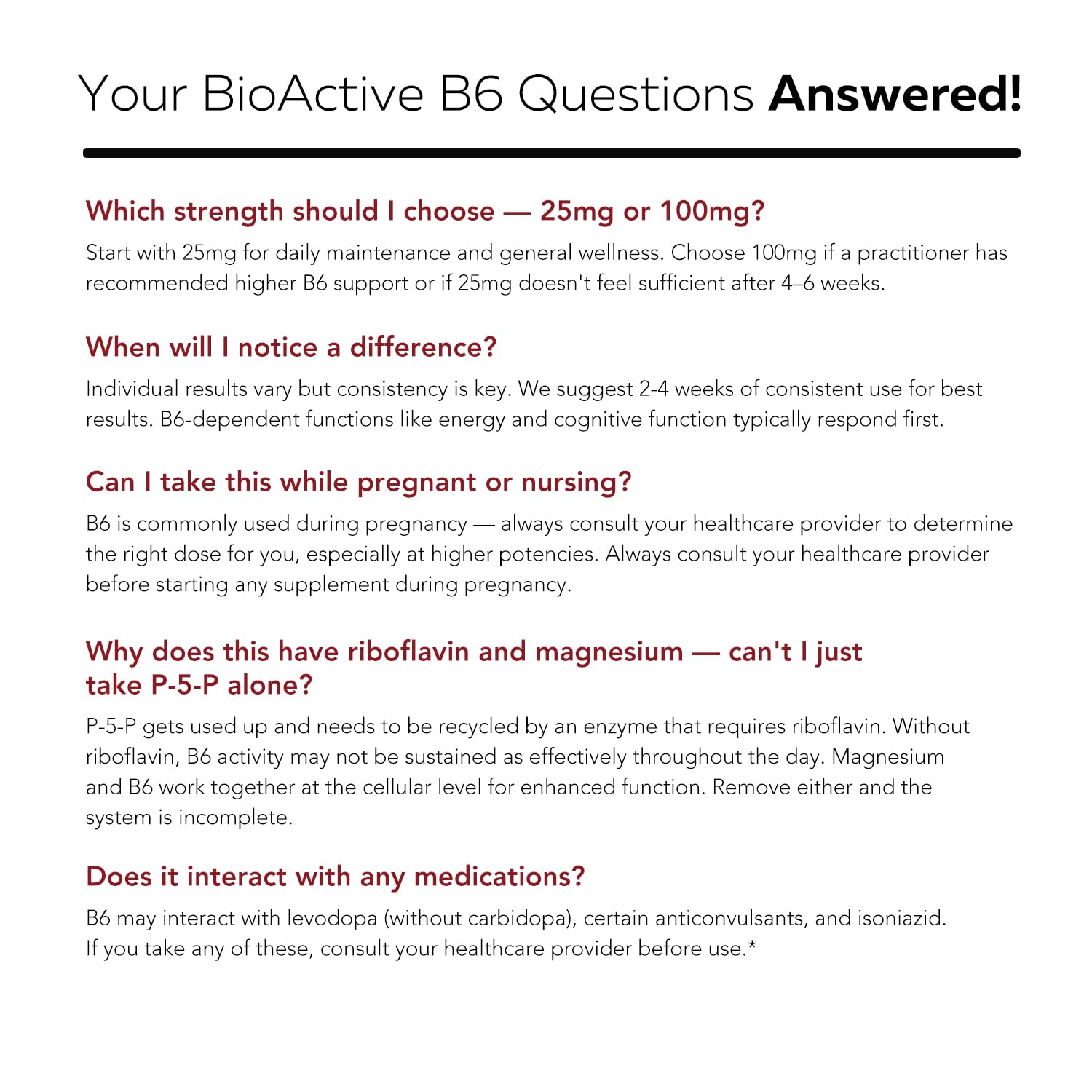 BioActive Vitamin B6 100mg Capsules, Active P-5-P Form, Enhanced Absorption — Amazon image 9