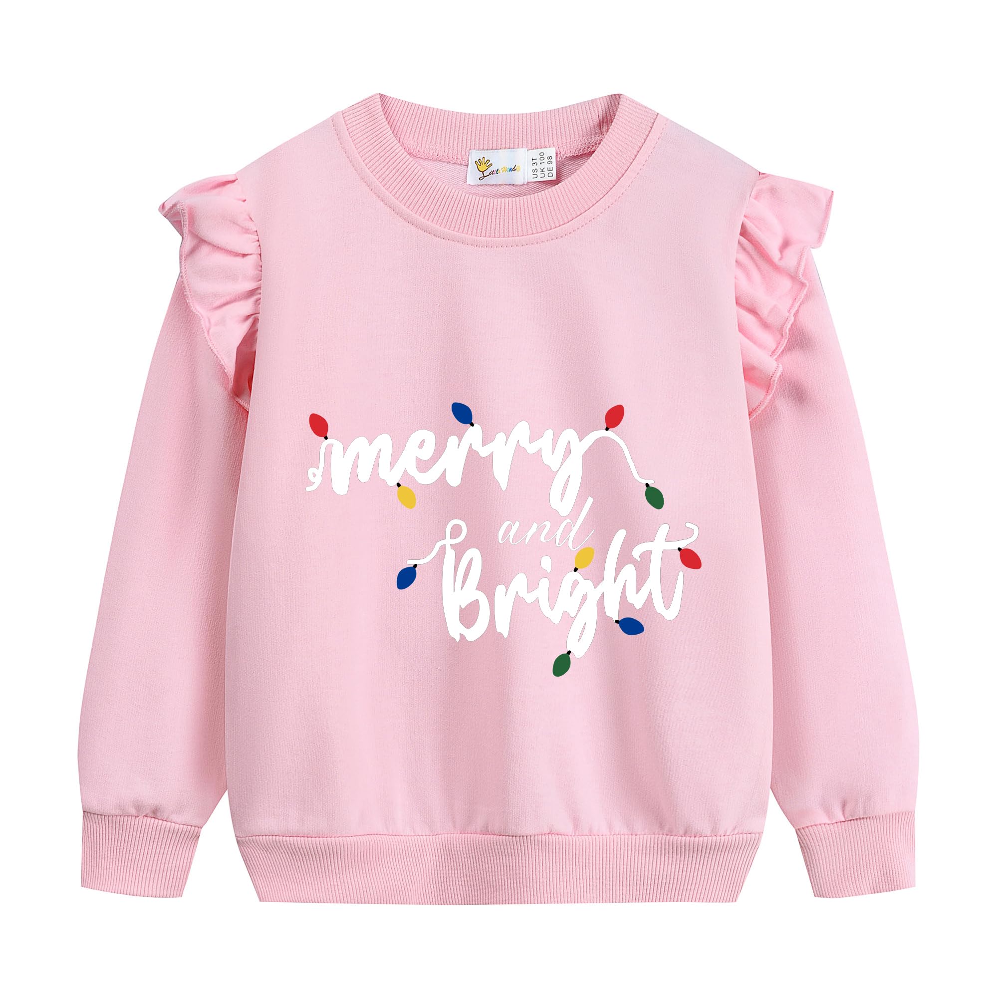Girl Sweatshirts Christmas Toddler Crewneck Long Sleeve Pullover Snowman Cotton Santa Claus Graphic Top Sweater Top 2-7T