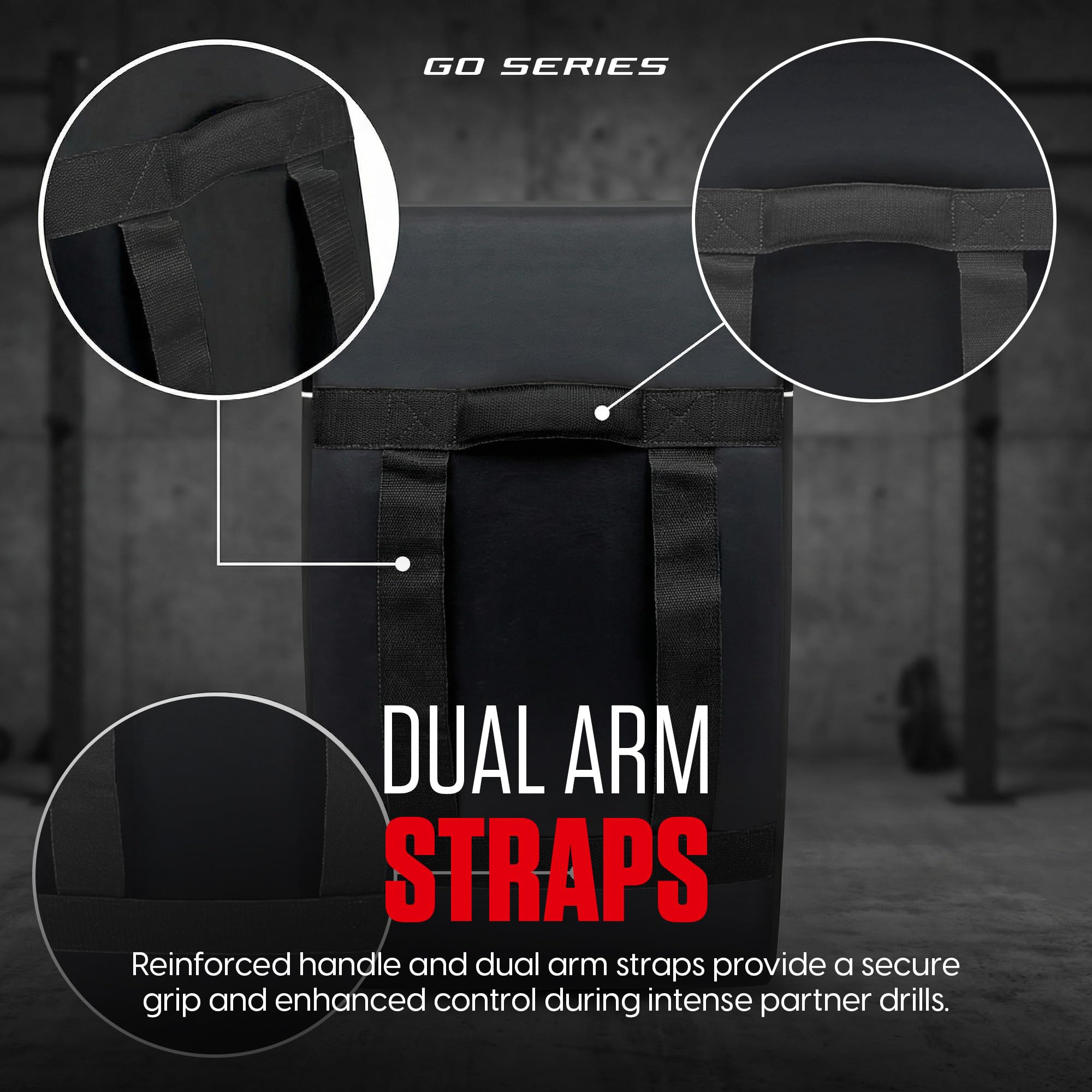 Almohadillas curvadas Kick Shield | Escudo de espuma de gel absorbente de golpes para entrenamiento de artes marciales, UFC, MMA, kickboxing y karate | Cubierta exterior de poliuretano