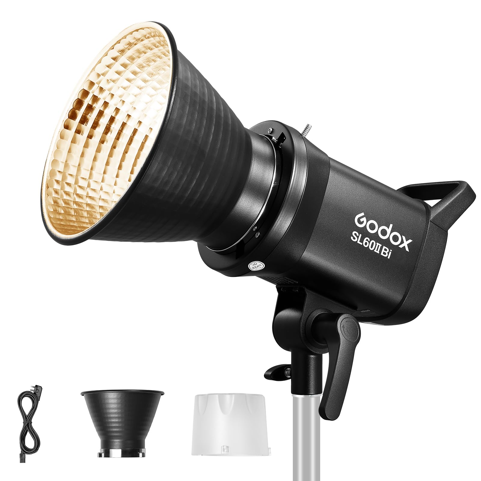GODOX SL60IIBi Kit d'éclairage vidéo LED,Eclairage vidéo 2800K-6500K,CRI>96,TLCI>97,25100Lux avec télécommande originale,Bowens Mount et contrôle Bluetooth pour la photographie,studio photo,vidéo vlog