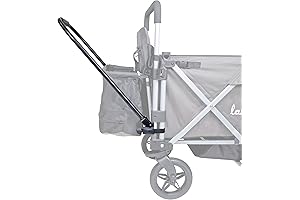 Larktale Stroller Wagon Pull Bar Kit, Toddler Walker, Detachable Wagon Push Handle Black