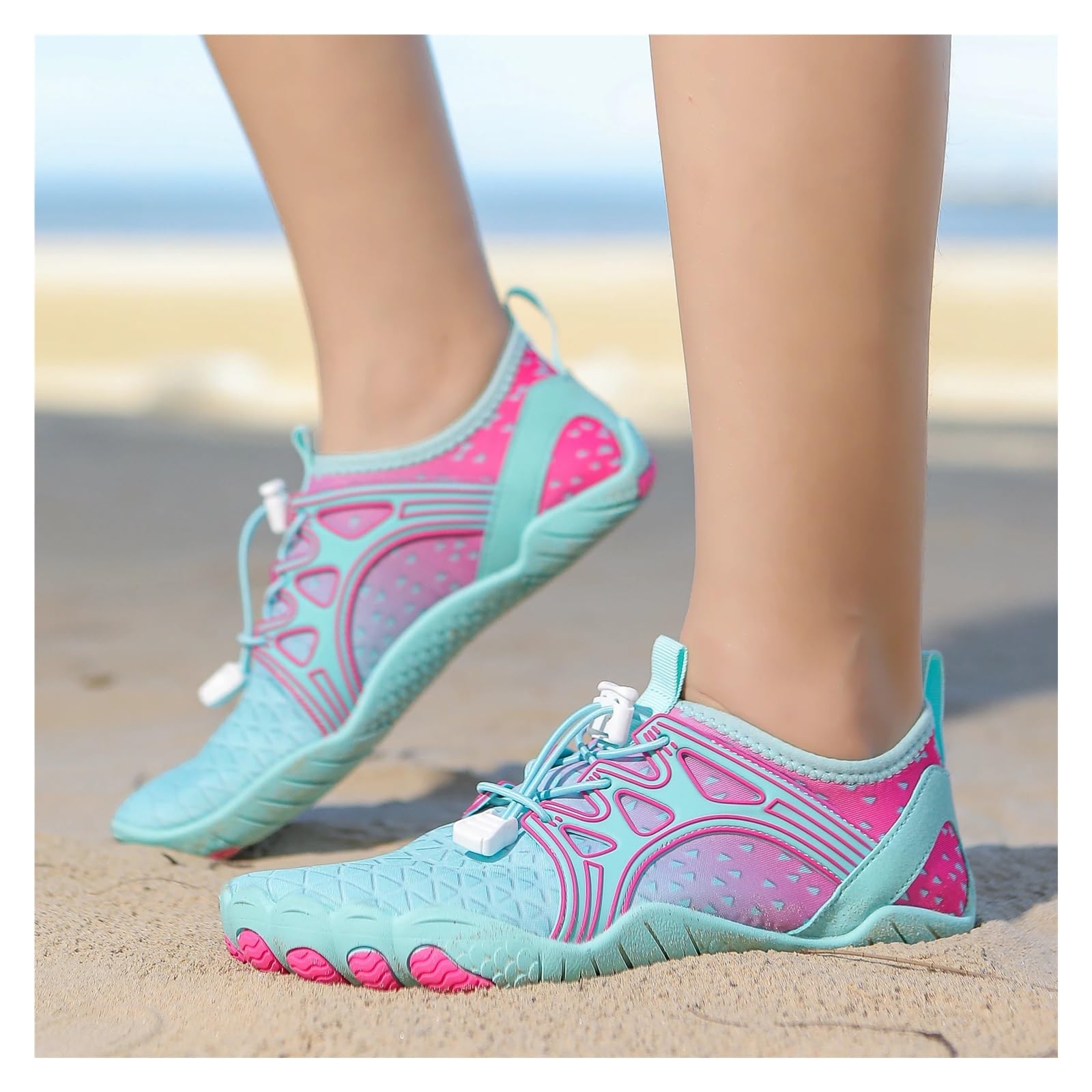 Zapatos De Agua Zapatos De Agua For Mujer, Zapatos De Playa Ligeros Y Suaves, Antideslizantes, De Secado Rápido, Zapatos Deportivos For Interiores, Yoga, Fitness, Natación, Vadeo Para Agua(Pink,45)