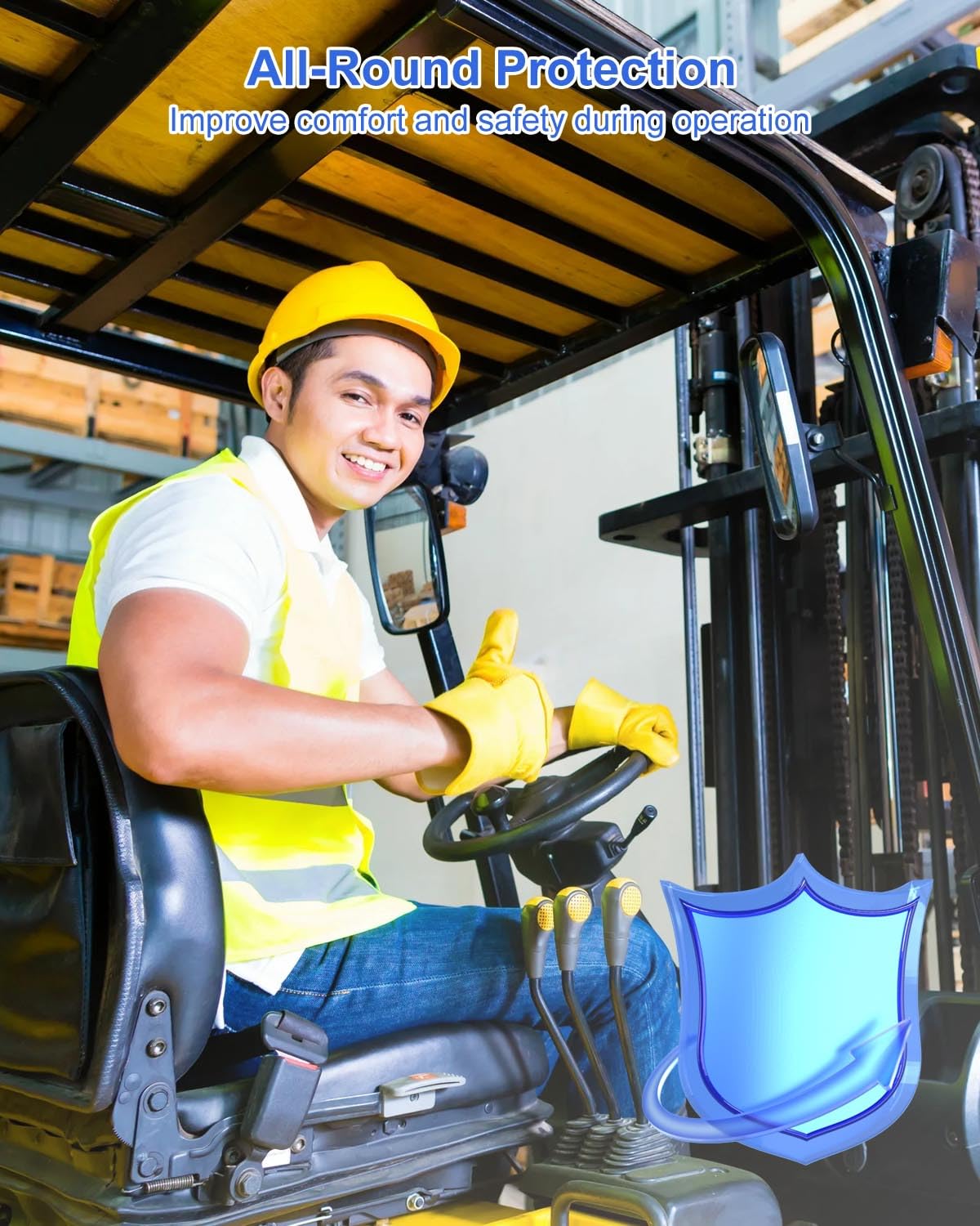 Forklift Tune Up Kit Distributor Cap Ignition Rotor Spark Plugs Ignition Wire Set Fit for Toyota Forklift 5FG 6FG 7FG Series with 4Y Engine, Replace 19101-76007-71 19102-76009-71 90919-22132