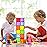FNJO Magnetic Tiles, Magnet Building Set,60 PCS Building Blocks Set STEM Preschool Montessori Toy for Kids Boys Girls