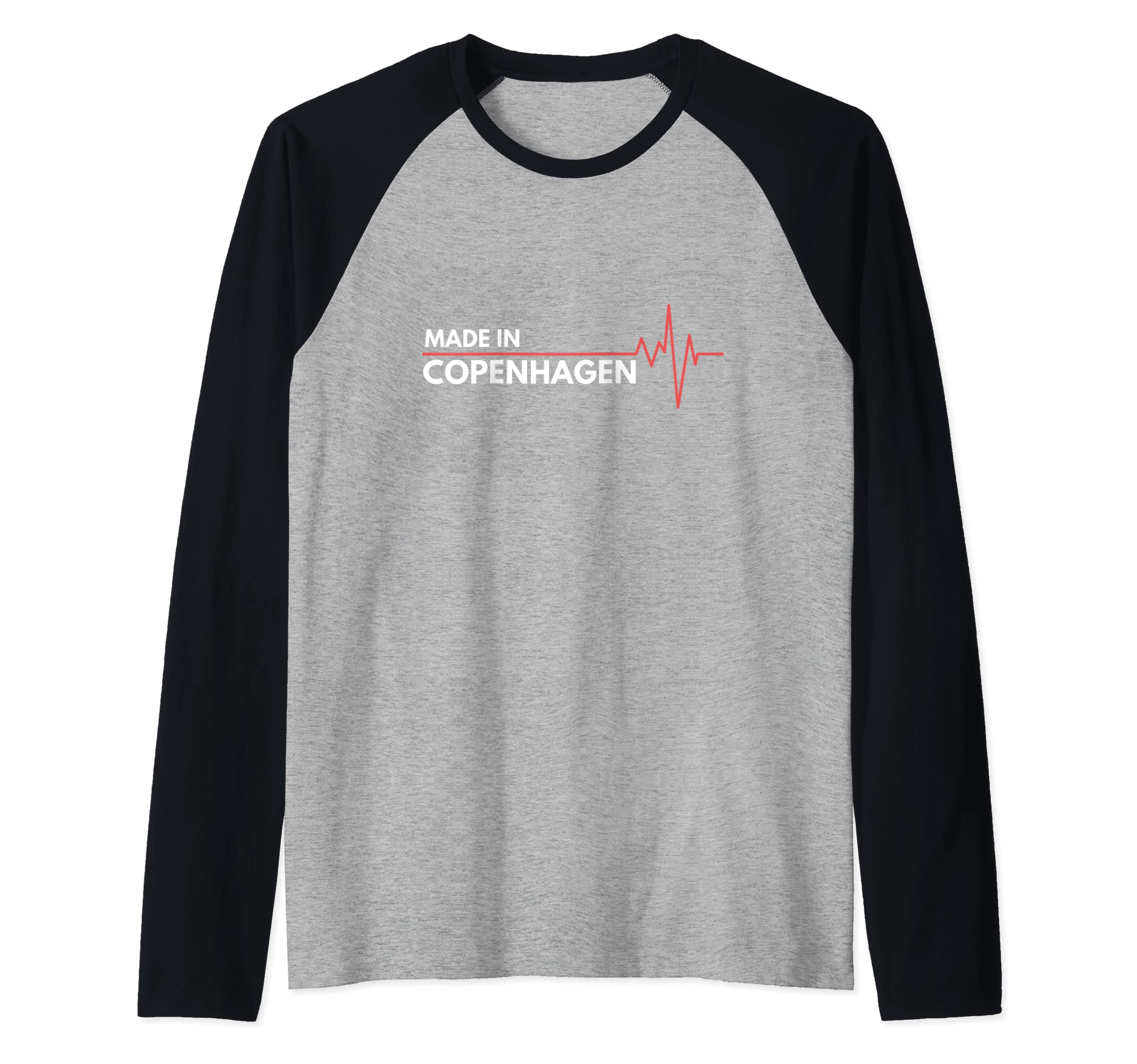Made In Copenhagen Denmark Co. Inc.Born In Copenhagen Denmark Birth City Raglan Baseball Tee
