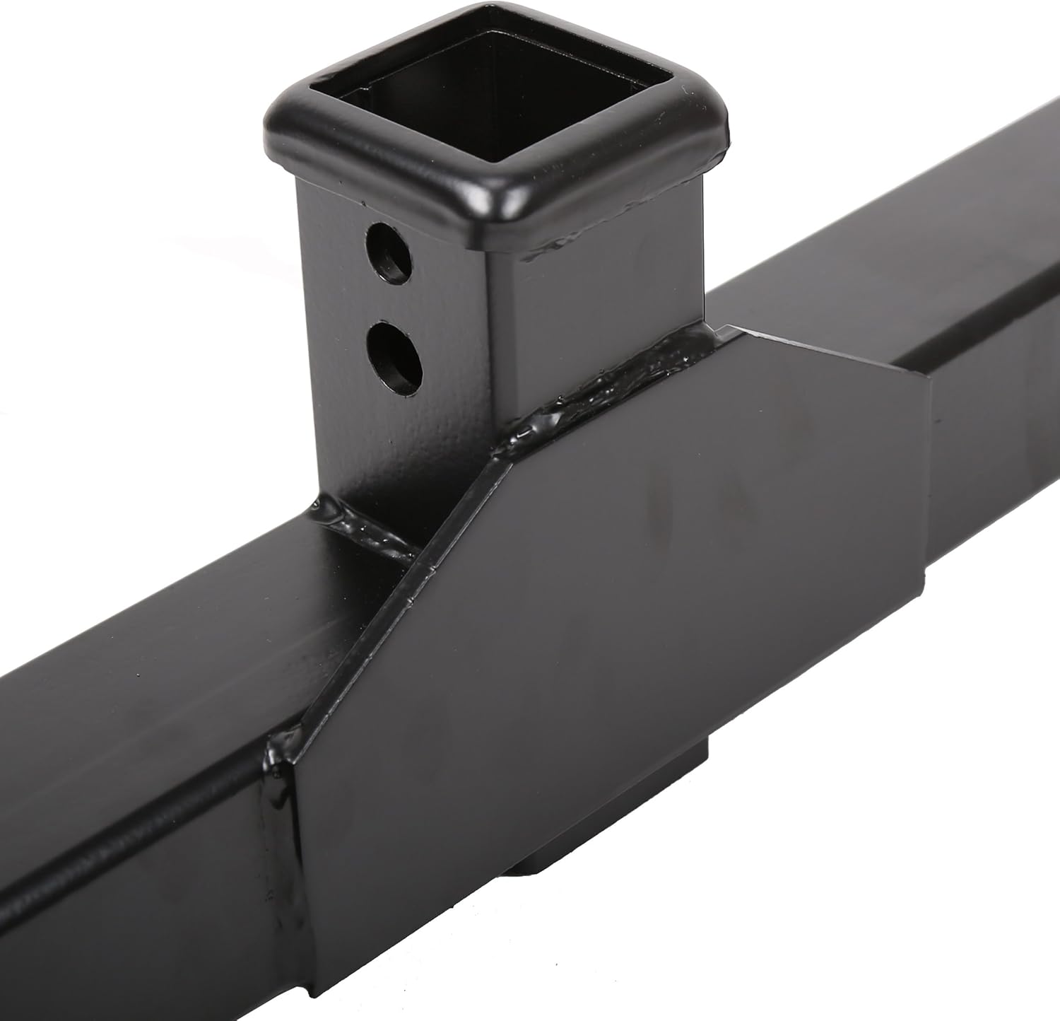 ALMULOO 2" Front Mount Trailer Receiver Hitch Compatible with 1999-2007 Ford F-250/350/450/550 Super Duty w/2" Receiver Powder Coated Steel Replacement for 65022