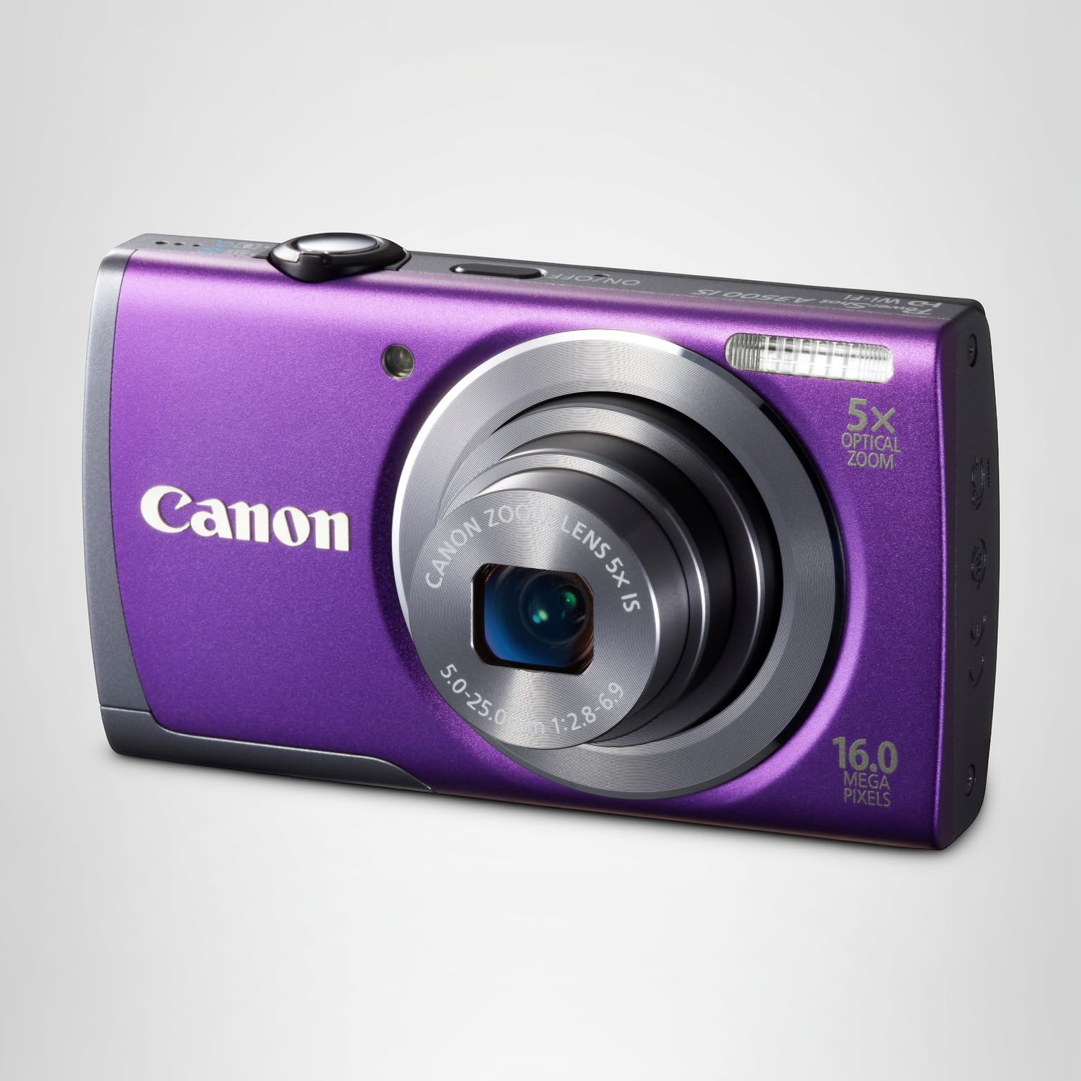 Amazon | Canon デジタルカメラ PowerShot A3500 IS(パープル) 広角