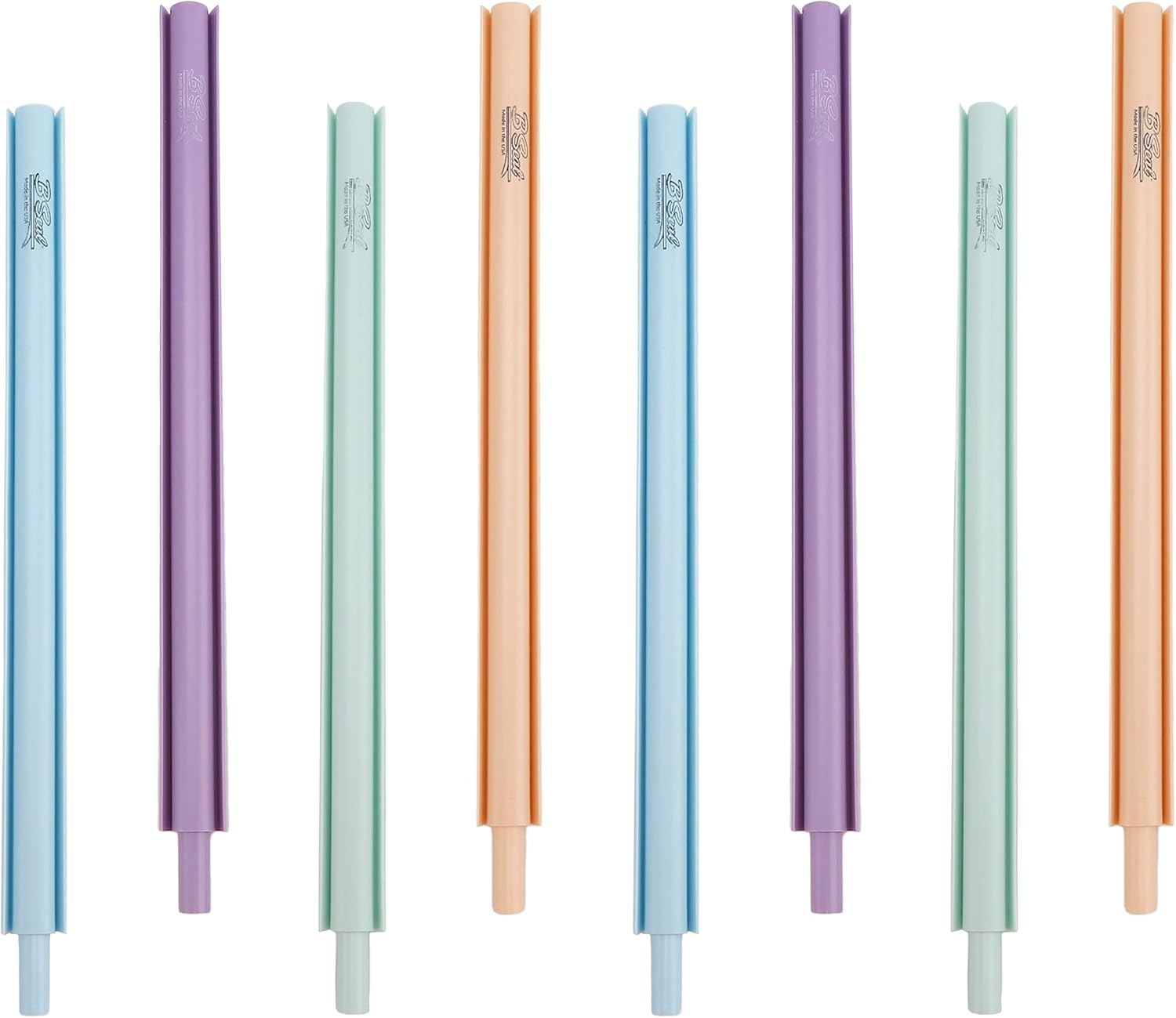 BSeal Bag Sealer - Keep Food Crisp & Fresh Longer | For Pantry and Freezer Storage | Peach | Pack of 12