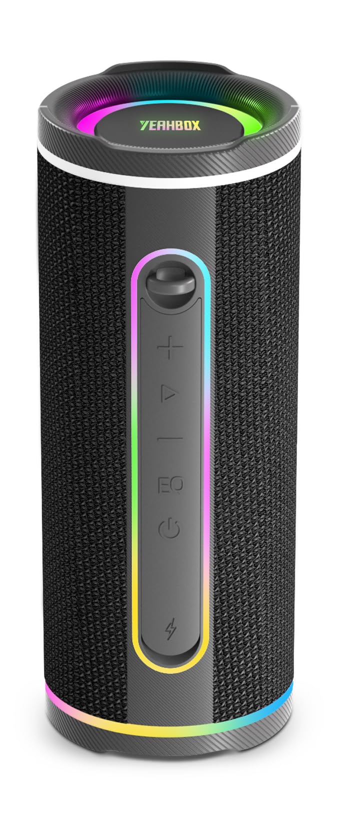 YEAHBOX P40 40W Bluetooth Speaker, Hi-Fi Sound, IP67, RGB, Black | 40W Hi-Fi sound with d…
