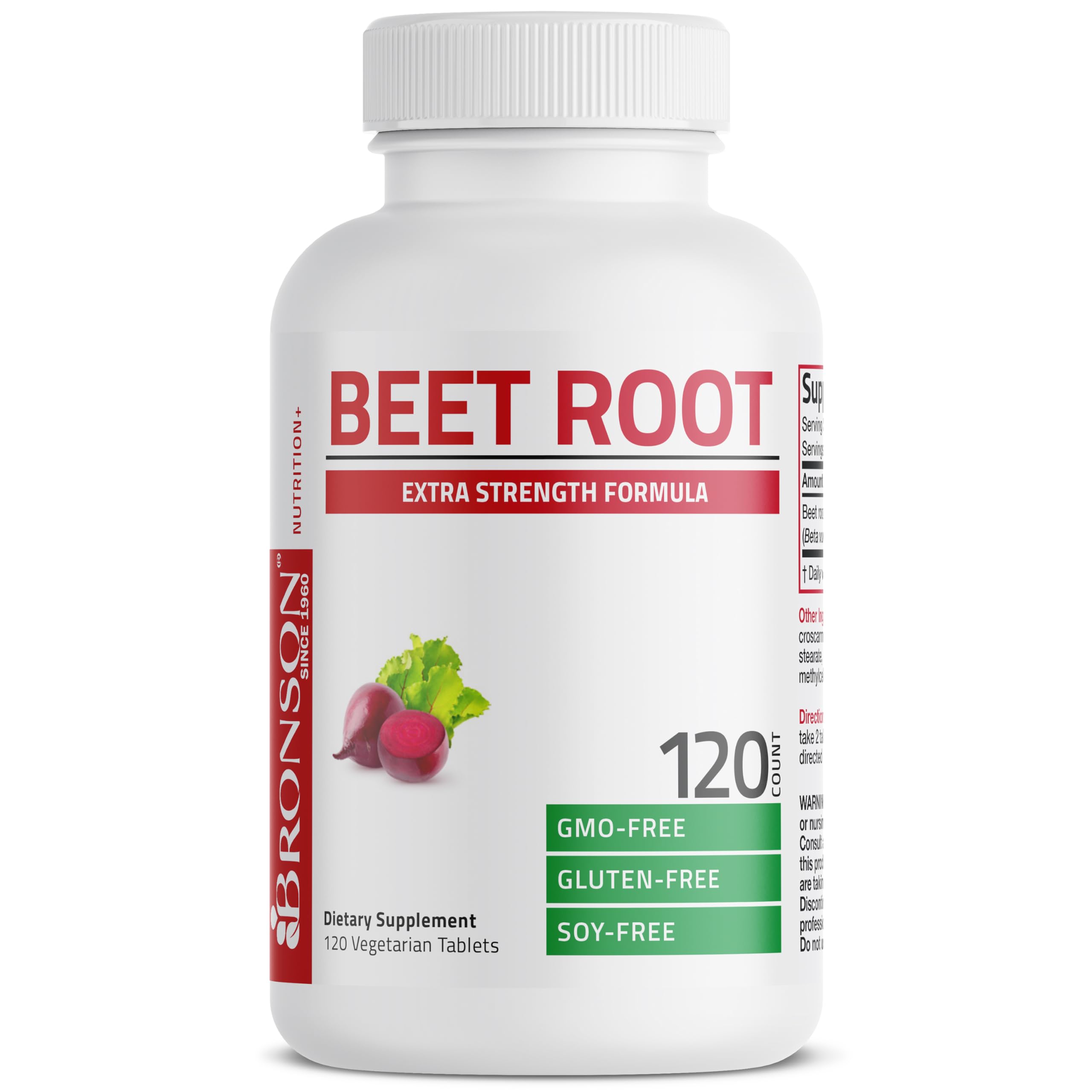 Bronson Beet Root Extra Strength, Non-GMO, 120 Vegetarian Tablets — Amazon image 5