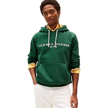Tommy Hilfiger Mens Medium Weight Fleece Hoodie Sweatshirt With Embroidered Logo, Also Available in Big & Tall