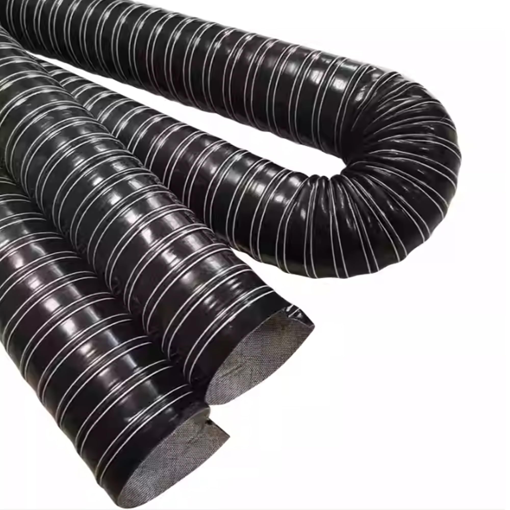 Manguera De Admisión Negra, Manguera De Conducto De Aire para Automóviles, Conducto De Refrigeración De Frenos Flexible De Silicona, Manguera De Vacío De Inducción De 225 Mm (3,3 P