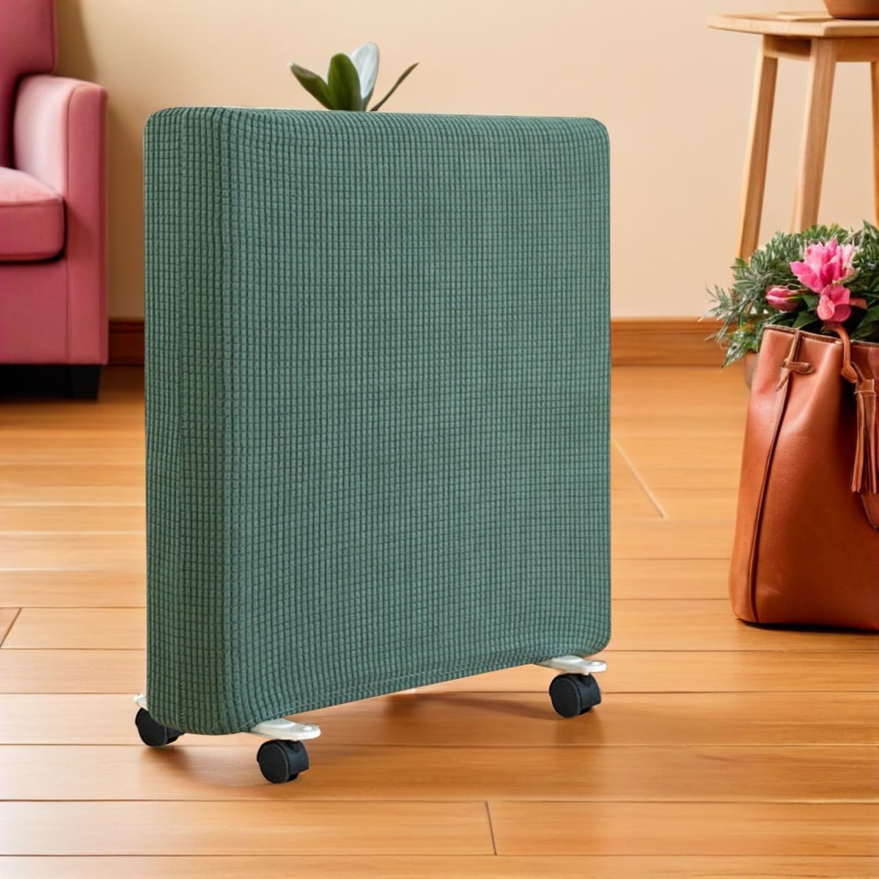 Washable Radiator Cover for Heater Breathable Protective Dust Cover Matcha Easy to Clean for Indoor Use