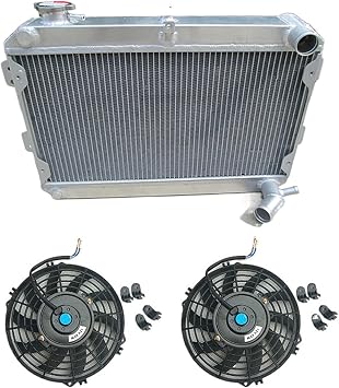 3 Row Aluminum Radiator +2* Fans For Mazda RX7 RX-7 SA/FB S1 S2 S3 12A/13B Manual 1979-1985