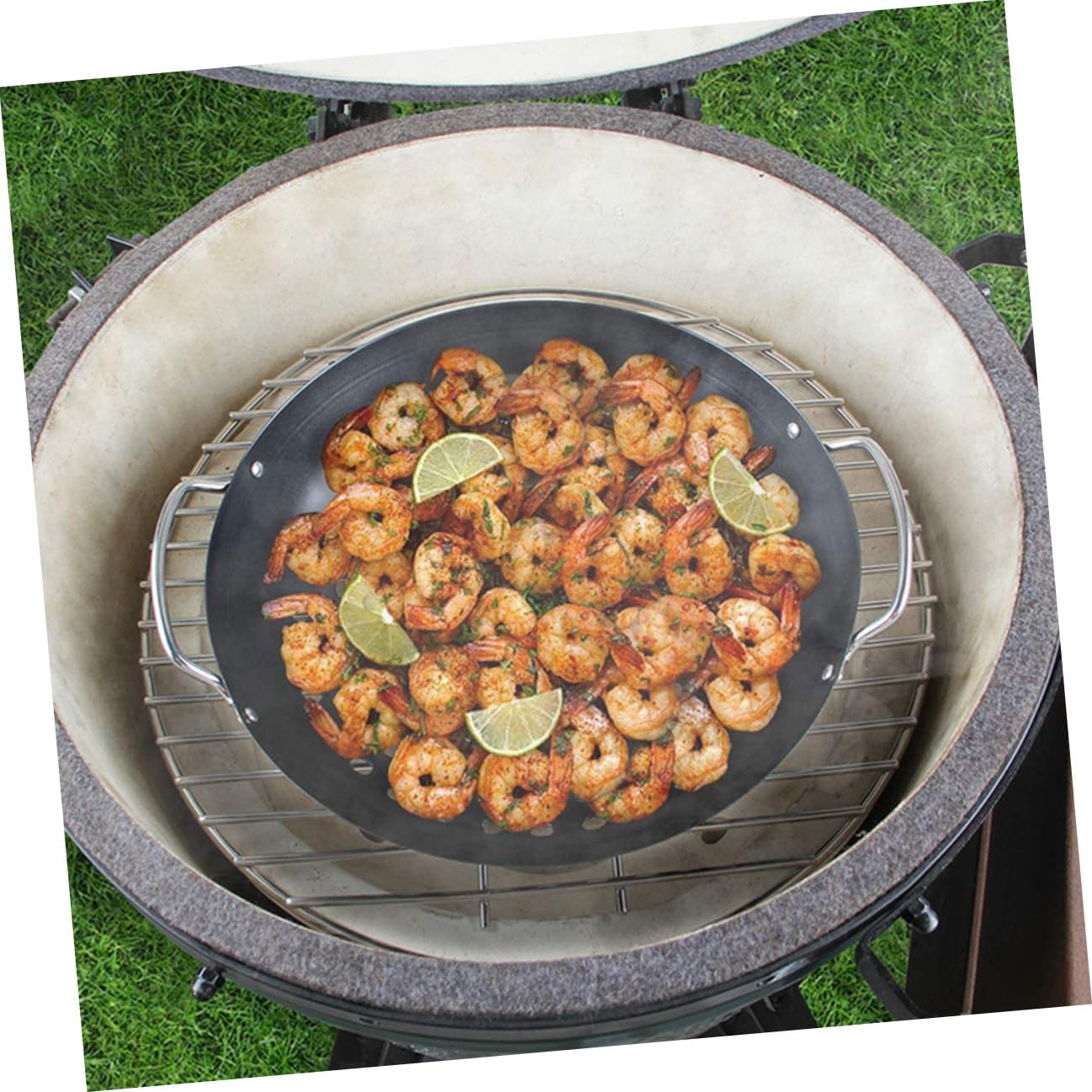 Alasum Cestello per Griglia Antiaderente e Comodo Wok per Grigliare Verdure, Resistente All’usura, per Barbecue All’aperto e Cucina Indoor, Facile da Pulire e Pratico per Buffet