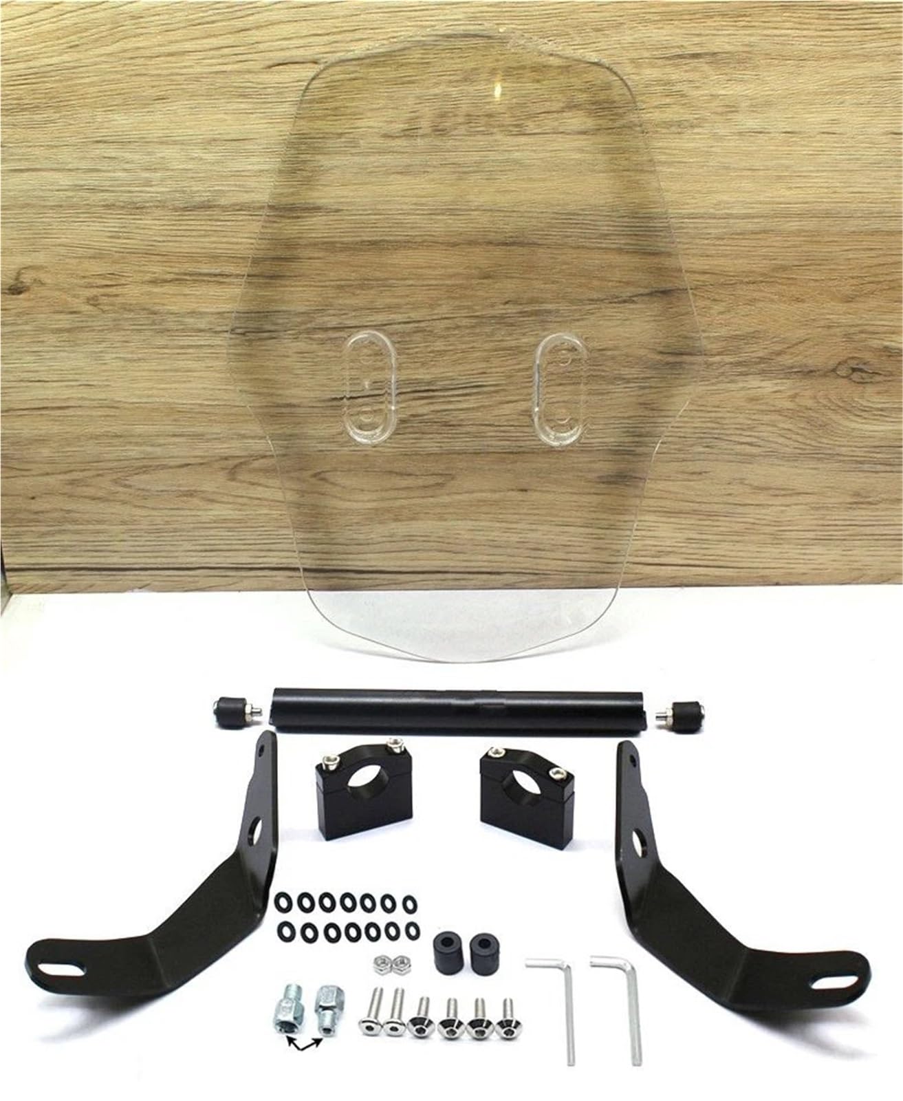 Cupolino Moto Per Cub CT125 Protezione Dal Del Parabrezza Anteriore Della Motocicletta Staffa In Lega Di Alluminio Ispessita. Paravento Per Moto(Grey)