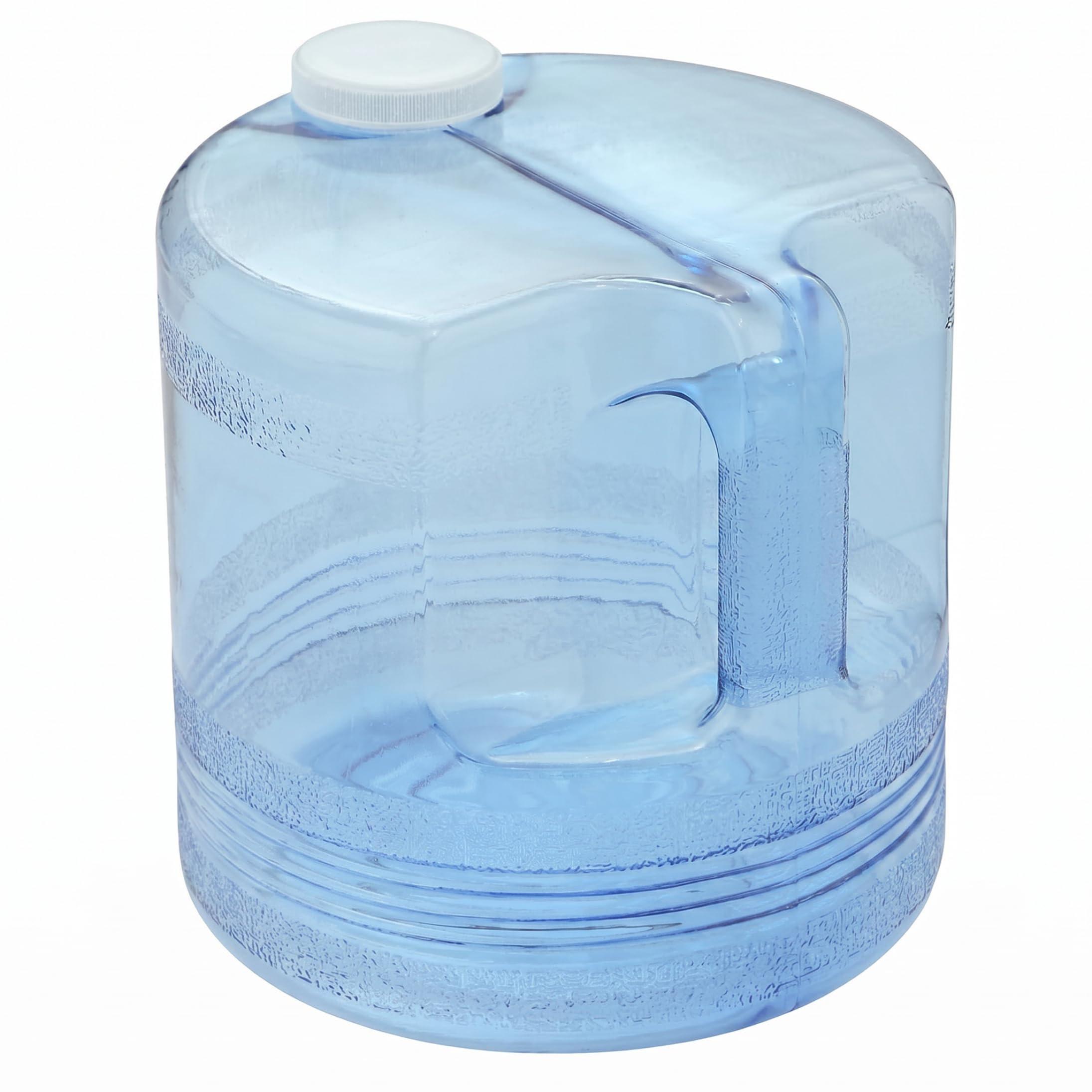 Yeaxxsqy Blue Distilled Water Jug Large Capacity Transparent Plastic Water Storage Carafe With Handle For Countertop Distillers,