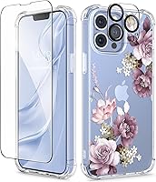 Vista 110 de GVIEWIN - Funda para iPhone 11 con protector de pantalla + protector de lente de cámara, cubierta protectora transparente suave de poliuretano